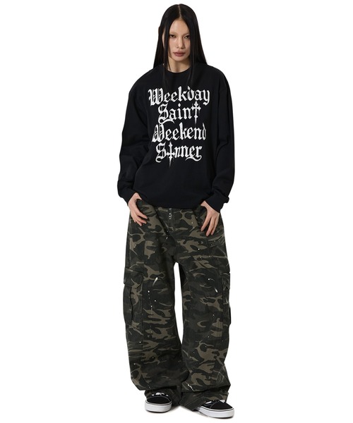 OY（オーワイ）の「『OY/オーワイ』CONFESSIONS L/S TEE/コンフェッションズ長袖Ｔシャツ（Tシャツ/カットソー・メンズ・ブラック/ホワイト・L/M）」の6枚目の写真