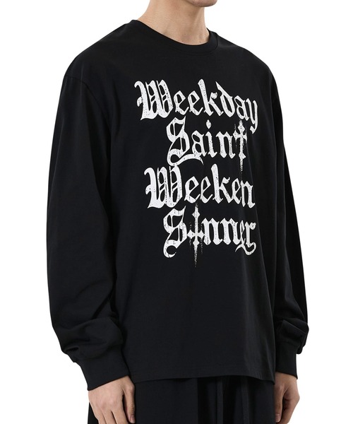 OY（オーワイ）の「『OY/オーワイ』CONFESSIONS L/S TEE/コンフェッションズ長袖Ｔシャツ（Tシャツ/カットソー・メンズ・ブラック/ホワイト・L/M）」の4枚目の写真