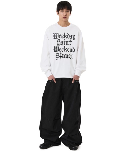 OY（オーワイ）の「『OY/オーワイ』CONFESSIONS L/S TEE/コンフェッションズ長袖Ｔシャツ（Tシャツ/カットソー・メンズ・ブラック/ホワイト・L/M）」の11枚目の写真