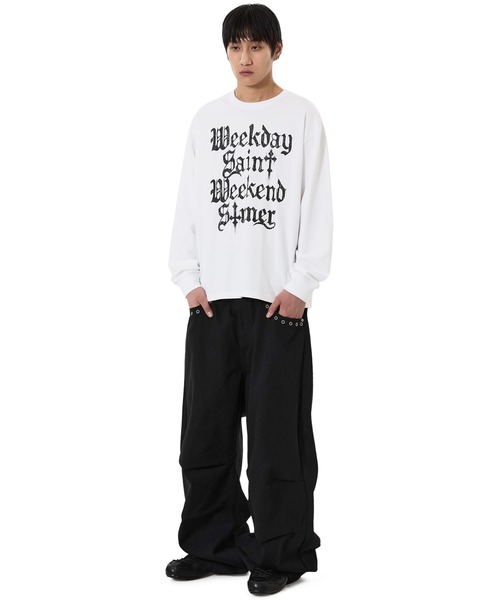 OY（オーワイ）の「『OY/オーワイ』CONFESSIONS L/S TEE/コンフェッションズ長袖Ｔシャツ（Tシャツ/カットソー・メンズ・ブラック/ホワイト・L/M）」の12枚目の写真