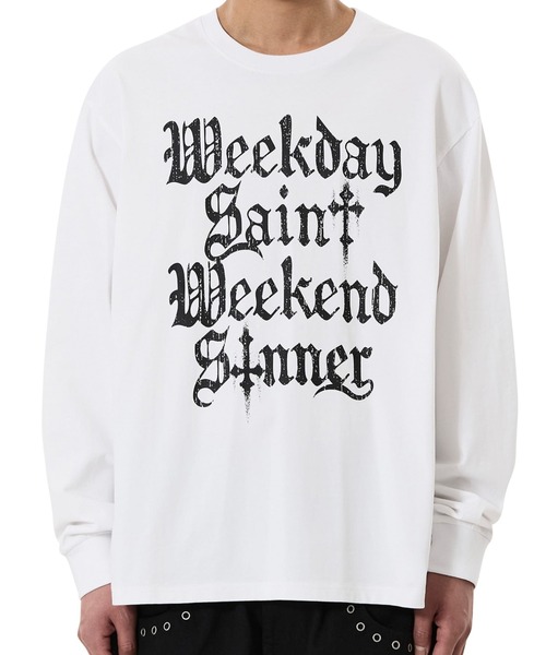 OY（オーワイ）の「『OY/オーワイ』CONFESSIONS L/S TEE/コンフェッションズ長袖Ｔシャツ（Tシャツ/カットソー・メンズ・ブラック/ホワイト・L/M）」の8枚目の写真