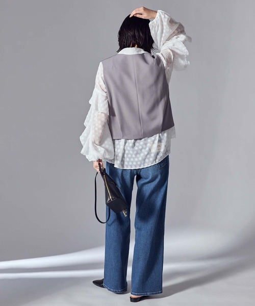 Gready Brilliant（グレディブリリアン）の「カシュクールベスト（その他アウター・レディース・グレー/ベージュ・38）」の21枚目の写真