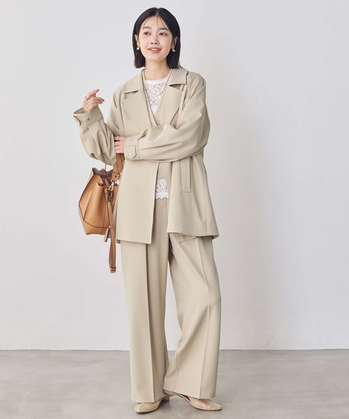 Gready Brilliant（グレディブリリアン）の「カシュクールベスト（その他アウター・レディース・グレー/ベージュ・38）」の10枚目の写真
