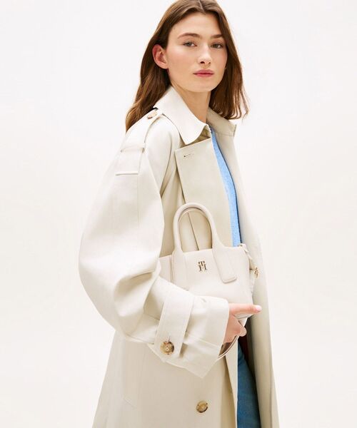 TOMMY HILFIGER（トミーヒルフィガー）の「エッセンシャルミニトートバッグ（トートバッグ・レディース・ブラック/アイボリー/ベージュ・FREE）」の7枚目の写真
