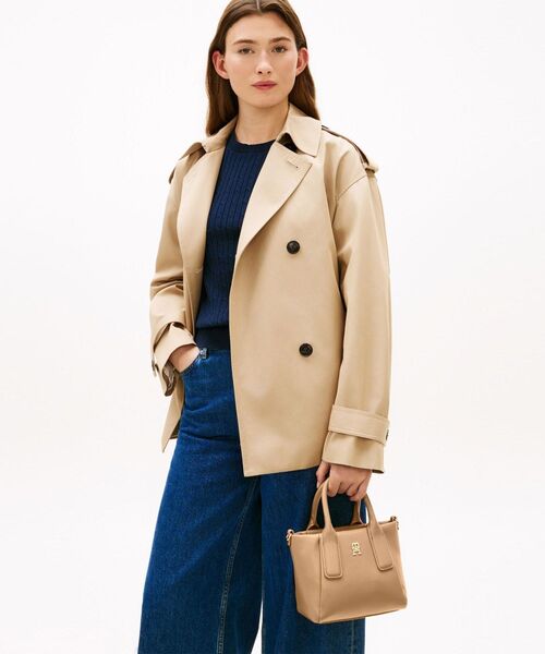 TOMMY HILFIGER（トミーヒルフィガー）の「エッセンシャルミニトートバッグ（トートバッグ・レディース・ブラック/アイボリー/ベージュ・FREE）」の15枚目の写真