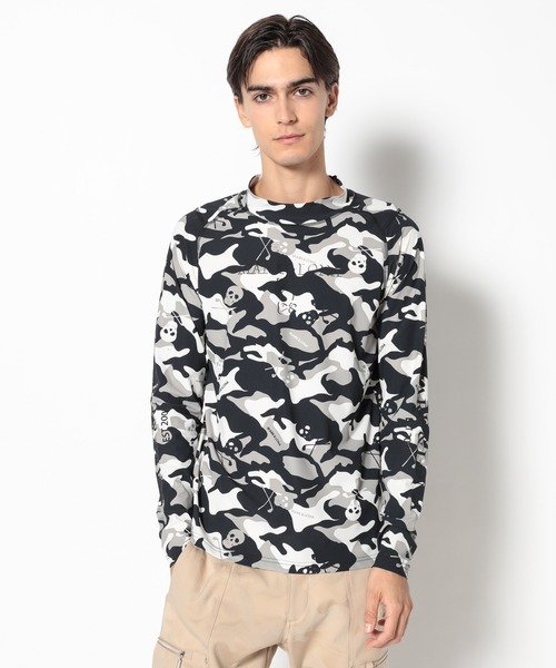 MARK & LONA(マークアンドロナ)の「Gauge Essential Mock Neck | MEN(Tシャツ/カットソー・メンズ・ホワイト/ブラック/カモフラージュ・44/46/48/50)」の13枚目の写真