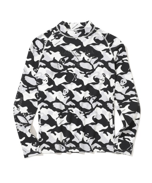 MARK & LONA(マークアンドロナ)の「Gauge Essential Mock Neck | MEN(Tシャツ/カットソー・メンズ・ホワイト/ブラック/カモフラージュ・44/46/48/50)」の9枚目の写真