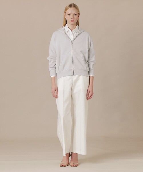MACKINTOSH LONDON(マッキントッシュ ロンドン)の「【SUPER FINE LAB.】エスプーマコットンフーディー(パーカー・レディース・グレー系その他/ネイビー・38)」の3枚目の写真