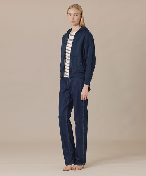 MACKINTOSH LONDON(マッキントッシュ ロンドン)の「【SUPER FINE LAB.】エスプーマコットンフーディー(パーカー・レディース・グレー系その他/ネイビー・38)」の4枚目の写真