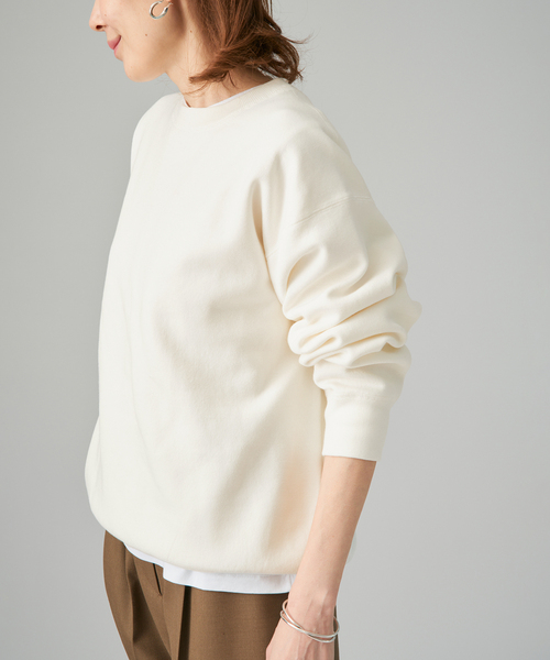 VERMEIL par iena(ヴェルメイユパーイエナ)の「ダンボールニット スウェット(ニット/セーター・レディース・ホワイト/ボルドー/ネイビー・FREE)」の1枚目の写真