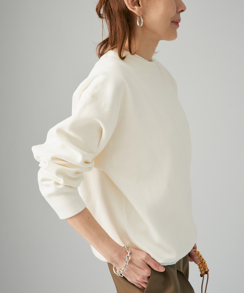 VERMEIL par iena(ヴェルメイユパーイエナ)の「ダンボールニット スウェット(ニット/セーター・レディース・ホワイト/ボルドー/ネイビー・FREE)」の8枚目の写真