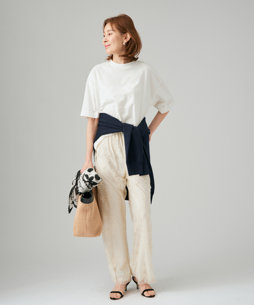 VERMEIL par iena(ヴェルメイユパーイエナ)の「ダンボールニット スウェット(ニット/セーター・レディース・ホワイト/ボルドー/ネイビー・FREE)」の11枚目の写真