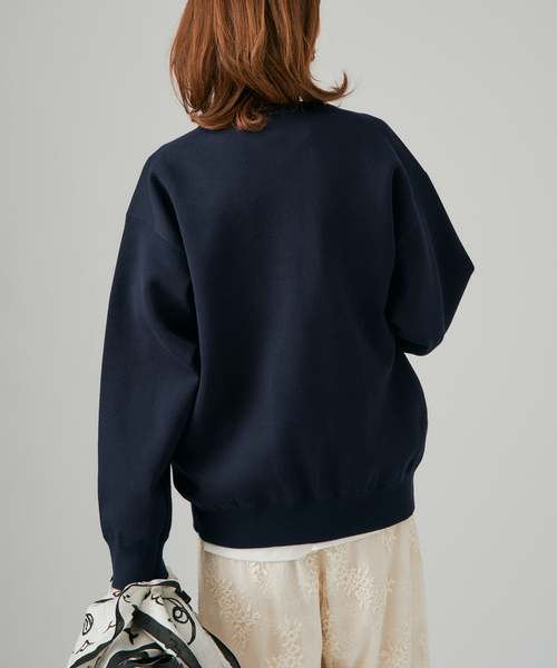 VERMEIL par iena(ヴェルメイユパーイエナ)の「ダンボールニット スウェット(ニット/セーター・レディース・ホワイト/ボルドー/ネイビー・FREE)」の17枚目の写真