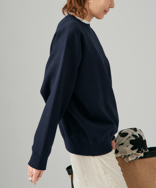 VERMEIL par iena(ヴェルメイユパーイエナ)の「ダンボールニット スウェット(ニット/セーター・レディース・ホワイト/ボルドー/ネイビー・FREE)」の18枚目の写真