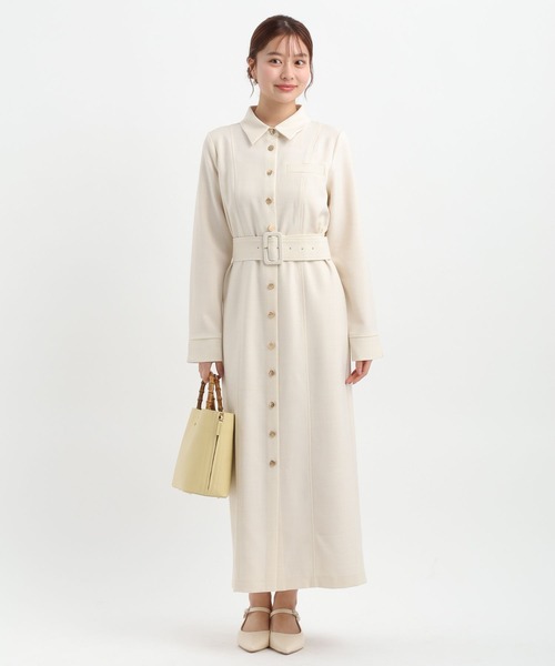 Andemiu(アンデミュウ)の「【WEB・ルミネ限定】キンボタンIラインワンピース657790(ワンピース・レディース・ライトブルー/ネイビー/オフホワイト・FREE)」の9枚目の写真
