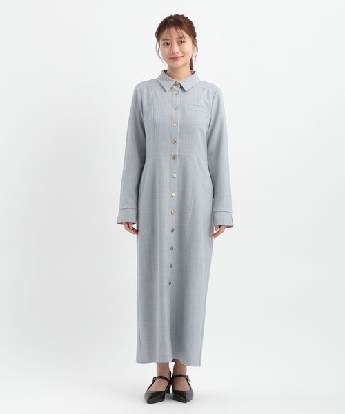 Andemiu(アンデミュウ)の「【WEB・ルミネ限定】キンボタンIラインワンピース657790(ワンピース・レディース・ライトブルー/ネイビー/オフホワイト・FREE)」の19枚目の写真