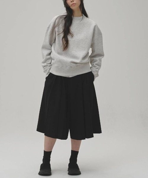 TODAYFUL(トゥデイフル)の「【TODAYFUL/トゥデイフル】Pleats Bermuda Pants/プリーツ バミューダパンツ(その他パンツ・レディース・マルチ/ブラック・36/38)」の3枚目の写真