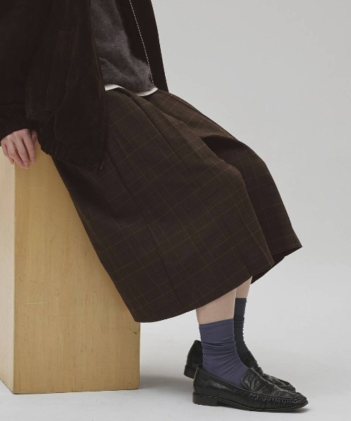 TODAYFUL(トゥデイフル)の「【TODAYFUL/トゥデイフル】Pleats Bermuda Pants/プリーツ バミューダパンツ(その他パンツ・レディース・マルチ/ブラック・36/38)」の7枚目の写真