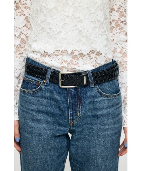 MOUSSY（マウジー）の「【26年SS新作】MESH LEATHER ベルト（ベルト・レディース・ブラック/ブラウン・FREE）」の14枚目の写真