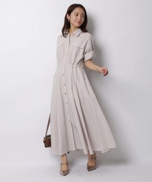 ワークシャツワンピース