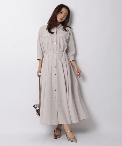 JUSGLITTY（ジャスグリッティー）の「ワークシャツワンピース（ワンピース・レディース・ピンクベージュ・2/1/0）」の5枚目の写真