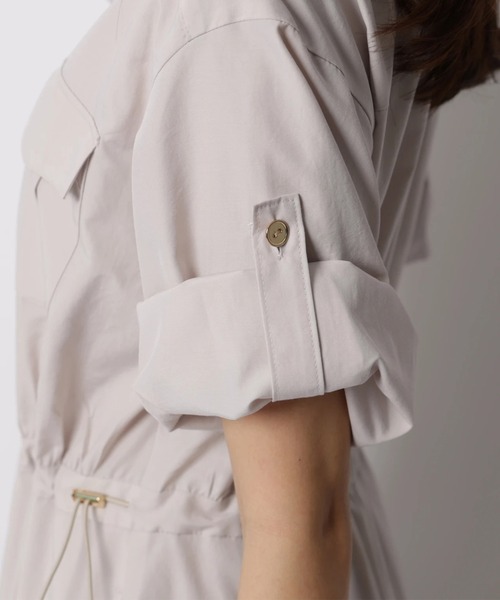 JUSGLITTY（ジャスグリッティー）の「ワークシャツワンピース（ワンピース・レディース・ピンクベージュ・2/1/0）」の12枚目の写真