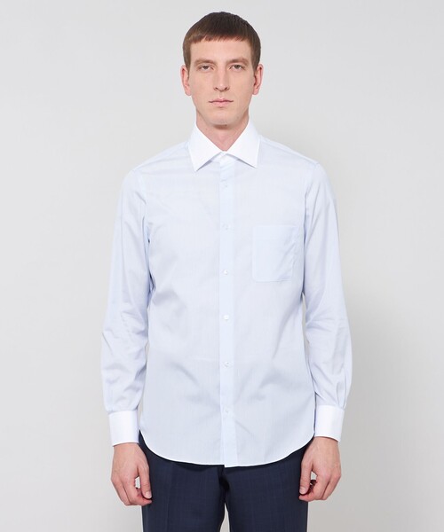 MACKINTOSH LONDON(マッキントッシュ ロンドン)の「ブロードクレリックドレスシャツ(シャツ/ブラウス・メンズ・ブルー系その他2・40/41/39)」の4枚目の写真
