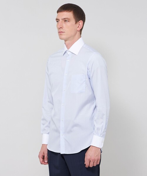 MACKINTOSH LONDON(マッキントッシュ ロンドン)の「ブロードクレリックドレスシャツ(シャツ/ブラウス・メンズ・ブルー系その他2・40/41/39)」の5枚目の写真