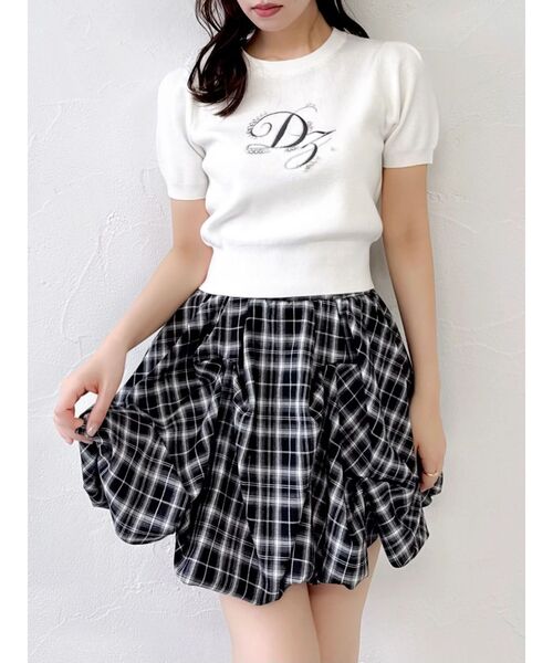 dazzlin（ダズリン）の「バルーンミニスカート（スカート・レディース・アイボリー/オフホワイト/ブラウン/その他1/グレー・MEDIUM/SMALL）」の5枚目の写真