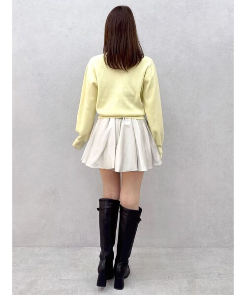 dazzlin(ダズリン)の「バルーンミニスカート(スカート・レディース・アイボリー/オフホワイト/ブラウン・MEDIUM/SMALL)」の7枚目の写真