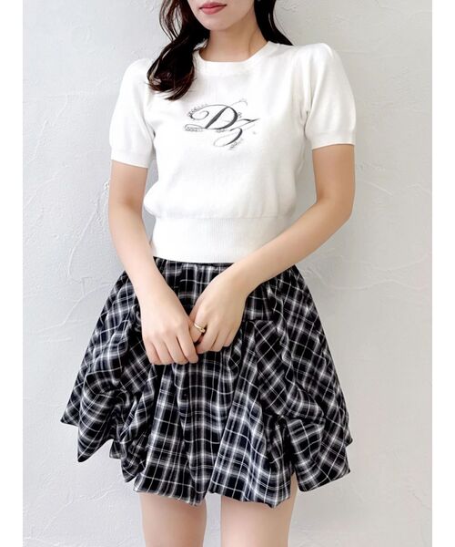 dazzlin（ダズリン）の「バルーンミニスカート（スカート・レディース・アイボリー/オフホワイト/ブラウン/その他1/グレー・MEDIUM/SMALL）」の18枚目の写真