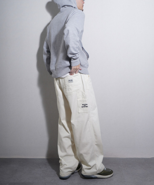ZIP FIVE（ジップファイブ）の「THRASHER デニム＆カツラギ ペインターパンツ（デニムパンツ・メンズ・ベージュ/ワンウォッシュ/オフホワイト/ブラック・SMALL/MEDIUM/LARGE/X-LARGE）」の8枚目の写真