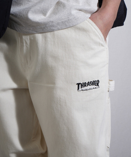 ZIP FIVE（ジップファイブ）の「THRASHER デニム＆カツラギ ペインターパンツ（デニムパンツ・メンズ・ベージュ/ワンウォッシュ/オフホワイト/ブラック・SMALL/MEDIUM/LARGE/X-LARGE）」の14枚目の写真