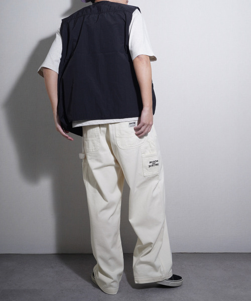 ZIP FIVE（ジップファイブ）の「THRASHER デニム＆カツラギ ペインターパンツ（デニムパンツ・メンズ・ベージュ/ワンウォッシュ/オフホワイト/ブラック・SMALL/MEDIUM/LARGE/X-LARGE）」の18枚目の写真