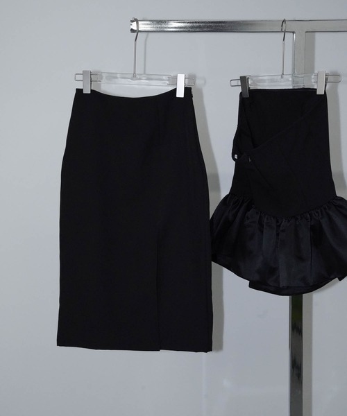 chuclla（チュクラ）の「ペプラムベアセットアップ chw26s114（ワンピース・レディース・ブラック・S/M/L）」の14枚目の写真