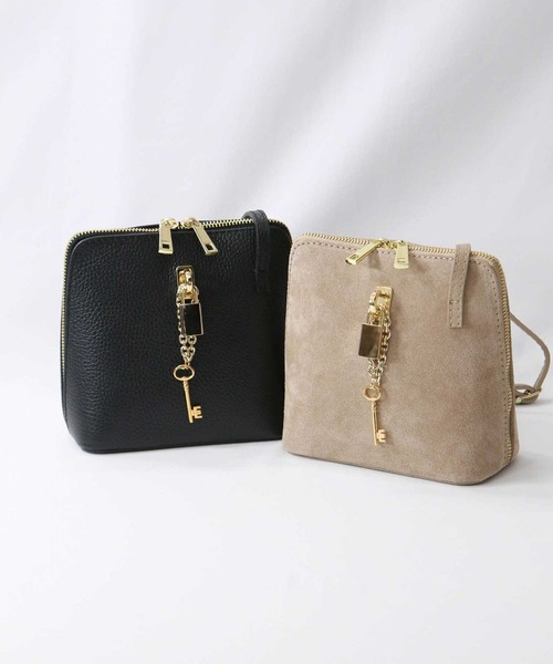 Gready Brilliant（グレディブリリアン）の「キーチェーン付きショルダー（ショルダーバッグ・レディース・ブラック/ベージュ・FREE）」の19枚目の写真