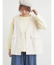 Samansa Mos2（サマンサ モスモス）の「Vネックオーバーベスト（ベスト）」