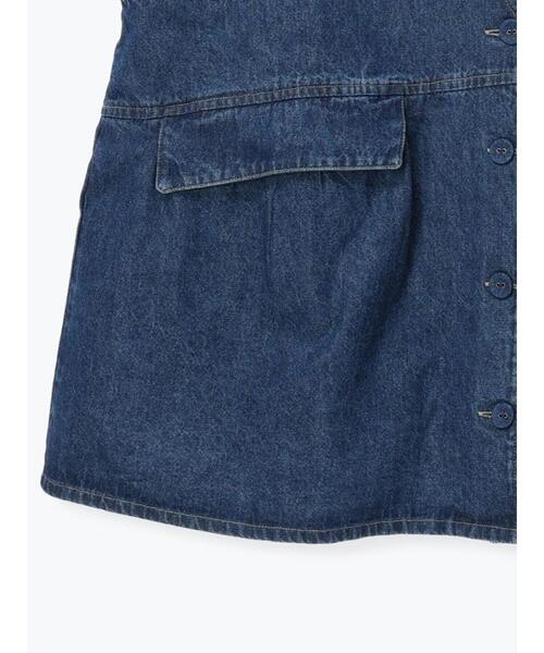 Samansa Mos2(サマンサ モスモス)の「Vネックオーバーベスト(ベスト・レディース・カーキ/キナリ/ブルー・F)」の7枚目の写真