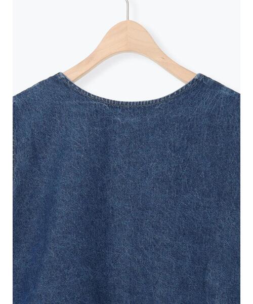 Samansa Mos2(サマンサ モスモス)の「Vネックオーバーベスト(ベスト・レディース・カーキ/キナリ/ブルー・F)」の8枚目の写真