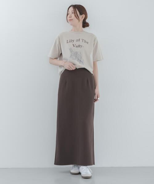 URBAN RESEARCH Sonny Label(アーバンリサーチサニーレーベル)の「Iラインダブルクロススカート(スカート・レディース・ブラック/ブラウン・36/38)」の16枚目の写真