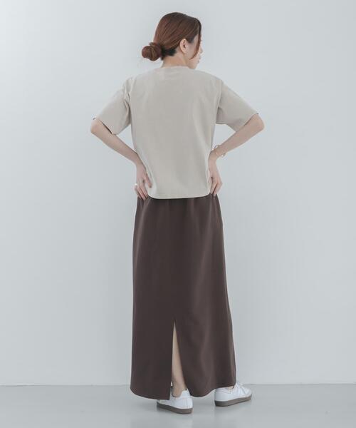 URBAN RESEARCH Sonny Label(アーバンリサーチサニーレーベル)の「Iラインダブルクロススカート(スカート・レディース・ブラック/ブラウン・36/38)」の17枚目の写真