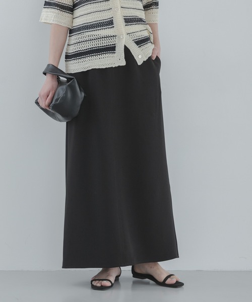 URBAN RESEARCH Sonny Label(アーバンリサーチサニーレーベル)の「Iラインダブルクロススカート(スカート・レディース・ブラック/ブラウン・36/38)」の21枚目の写真