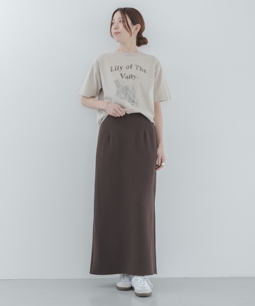 URBAN RESEARCH Sonny Label(アーバンリサーチサニーレーベル)の「Iラインダブルクロススカート(スカート・レディース・ブラック/ブラウン・36/38)」の8枚目の写真