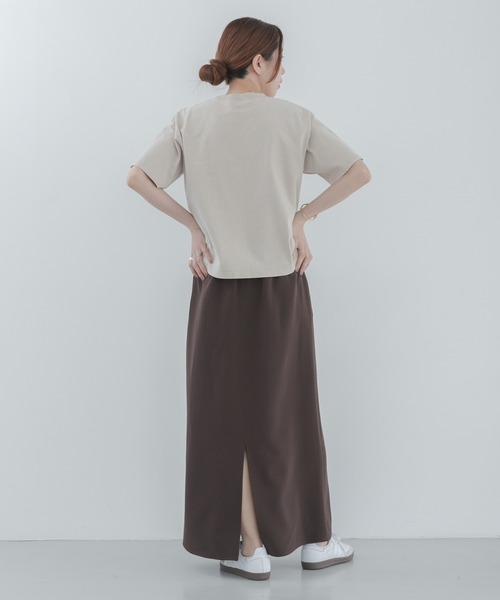 URBAN RESEARCH Sonny Label(アーバンリサーチサニーレーベル)の「Iラインダブルクロススカート(スカート・レディース・ブラック/ブラウン・36/38)」の9枚目の写真