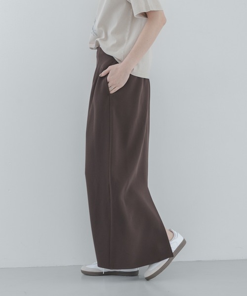 URBAN RESEARCH Sonny Label(アーバンリサーチサニーレーベル)の「Iラインダブルクロススカート(スカート・レディース・ブラック/ブラウン・36/38)」の5枚目の写真