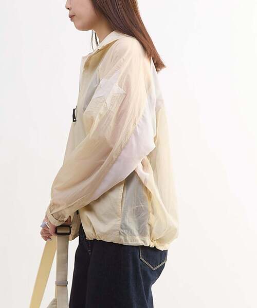 CONVERSE TOKYO(コンバーストウキョウ)の「STAR★ PATCH SHEER BLOUSON(ブルゾン・レディース・サックスブルー/ピンク/ベージュ・FREE)」の14枚目の写真