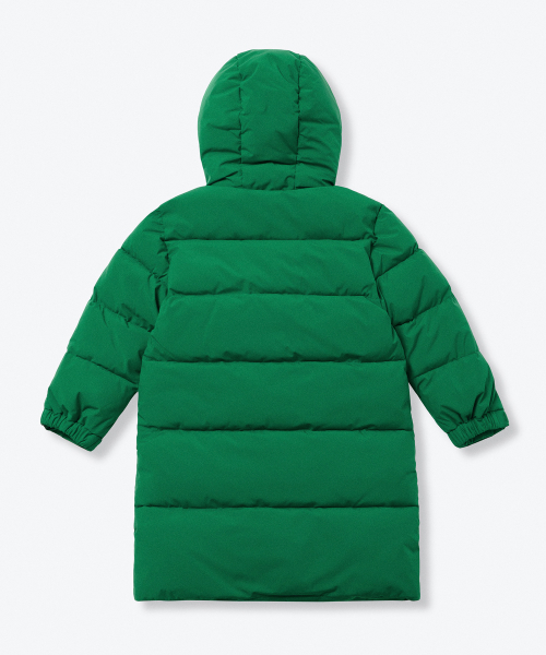 MUSINSA STANDARD KIDS（ムシンサスタンダードキッズ）の「デイリープファー ロングダウンパーカー [アイリッシュグリーン]（ブルゾン・レディース・その他・150/140/130/110/100/120）」の4枚目の写真