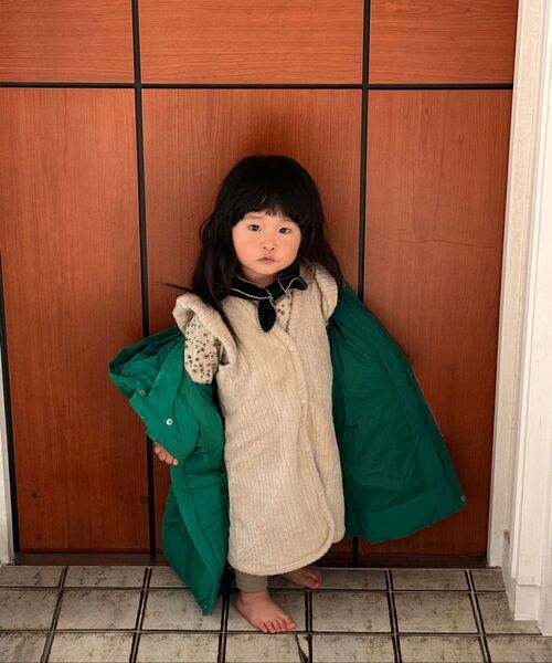 MUSINSA STANDARD KIDS（ムシンサスタンダードキッズ）の「デイリープファー ロングダウンパーカー [アイリッシュグリーン]（ブルゾン・レディース・その他・150/140/130/110/100/120）」の6枚目の写真