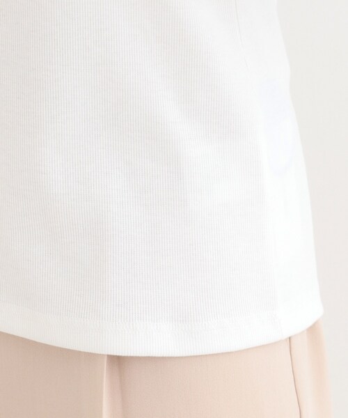 SHOO・LA・RUE(シューラルー)の「ベーシック テレコクルーネックインナー(Tシャツ/カットソー・レディース・ブラック/ホワイト・04/01/02/03)」の16枚目の写真