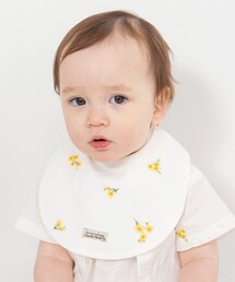 【おそろい】花刺しゅうスタイ